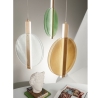Suspension multicolore en verre et métal à 3 lumières Juis XL Offre