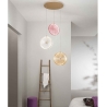Suspension Jokey XL multicolore en verre et métal à 3 lumières Vente