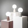 Lampe de table moderne en béton abat-jour rond H33cm Rock Table Remises