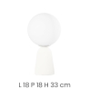 Lampe de table moderne en béton abat-jour rond H33cm Rock Table Réductions