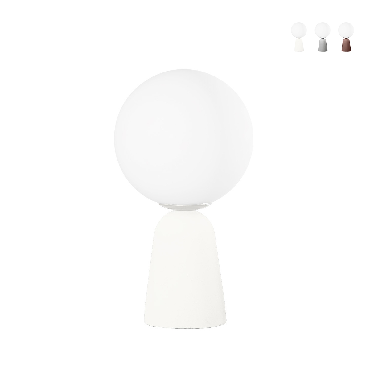 Lampe de table moderne en béton abat-jour rond H33cm Rock Table Offre