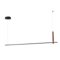 Suspension LED 150 cm en métal noir Regoli L Promotion