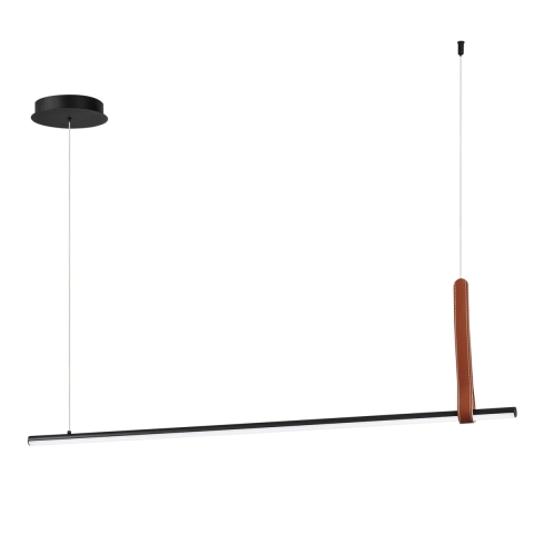 Suspension LED en métal noir 120 cm Regoli S Promotion