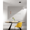Suspension LED en métal noir 120 cm Regoli S Offre
