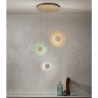 Suspension avec 3 lampes LED en verre et métal multicolore Candy XL Vente