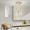 Suspension Candy XXL multicolore en verre et métal avec 6 LED Vente