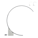 Lampadaire arqué LED H204cm en métal Rune M Promotion