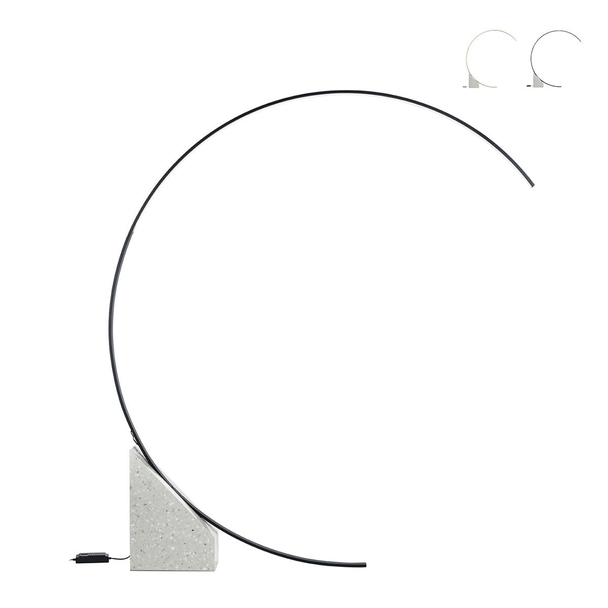 Lampadaire arqué LED H204cm en métal Rune M Promotion Lampadaire arqué LED H204cm en métal Rune M Promotion