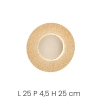 Applique murale ronde à LED en verre Ø45cm Candy AP 
