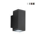 Applique murale extérieure en aluminium double éclairage H19cm Nevada Promotion