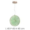 Suspension LED Ø45cm en verre et métal Jokey L 