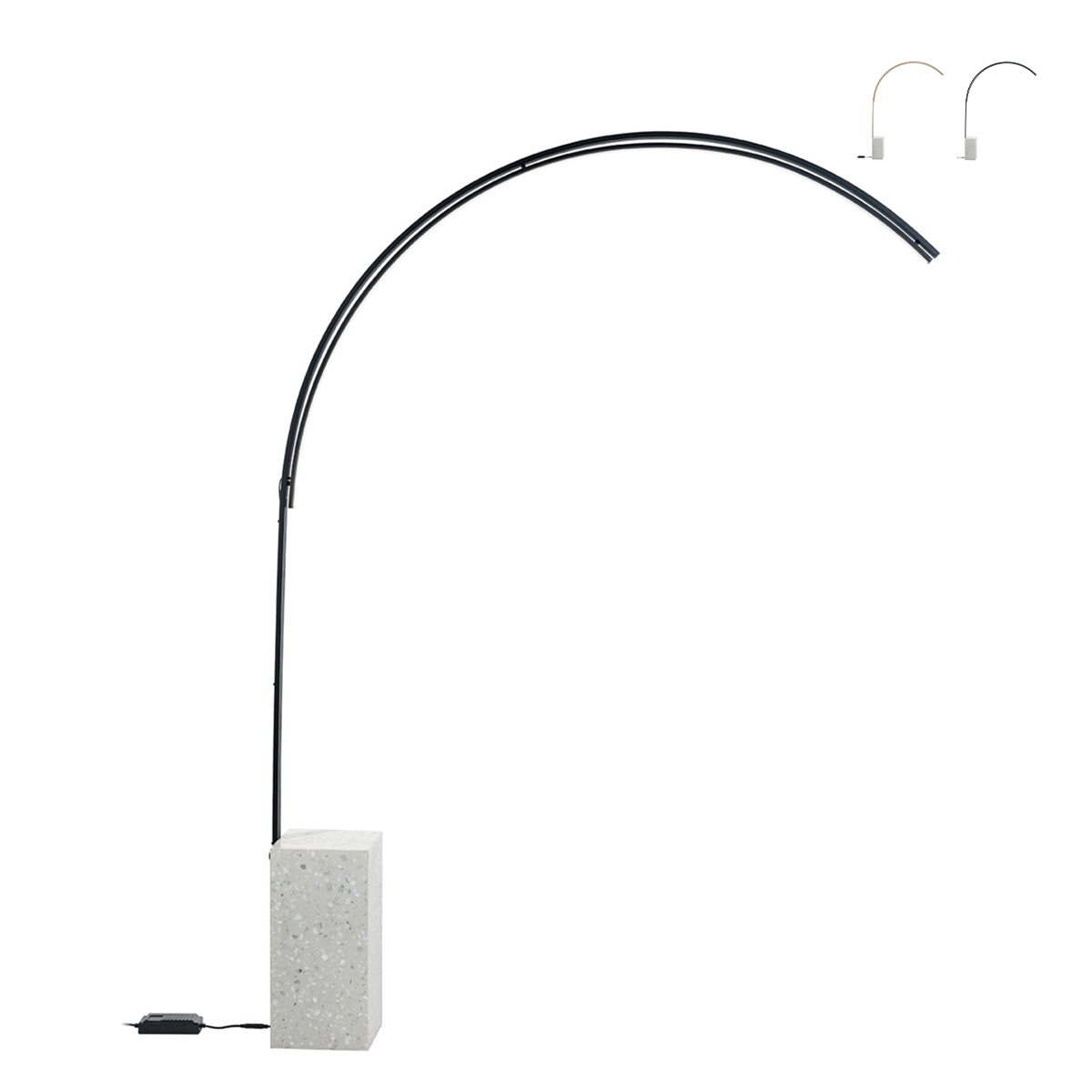 Lampadaire arc en métal avec LED H215cm Biblio M Promotion Lampadaire arc en métal avec LED H215cm Biblio M Promotion