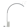 Lampadaire arc en métal avec LED H215cm Biblio M Promotion