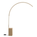 Lampadaire arqué en métal avec LED H215cm Biblio Réductions