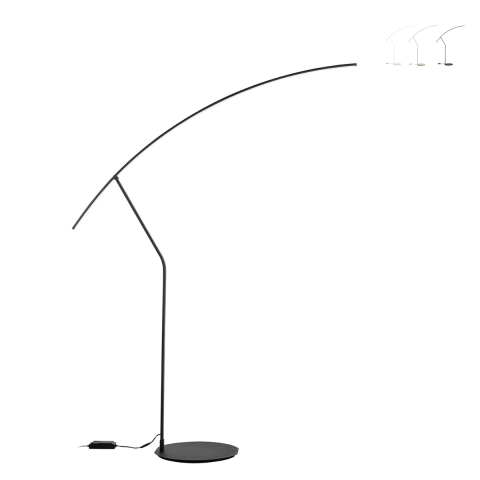 Lampe de sol LED dimmable H202cm en métal Folaga Promotion