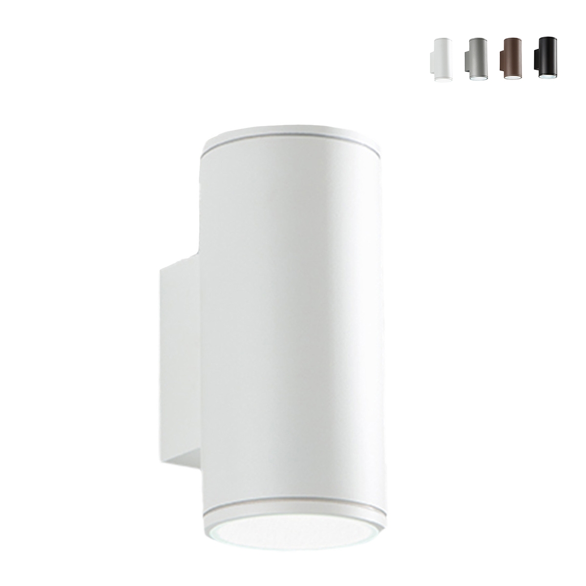 Applique d'extérieur en aluminium double lumière H19cm Nevada Offre Applique d'extérieur en aluminium double lumière H19cm Nevada Offre