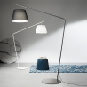 Lampe sur pied avec abat-jour en tissu H190cm Velvet Offre
