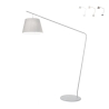 Lampe sur pied avec abat-jour en tissu H190cm Velvet Vente