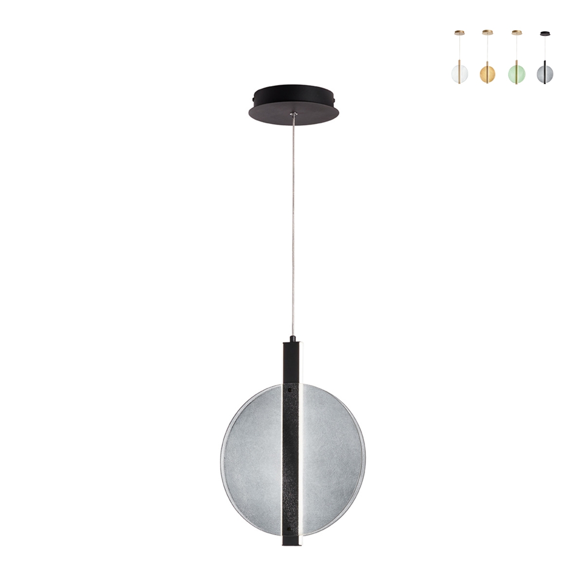 Suspension en verre et métal Ø30cm Juis S Promotion