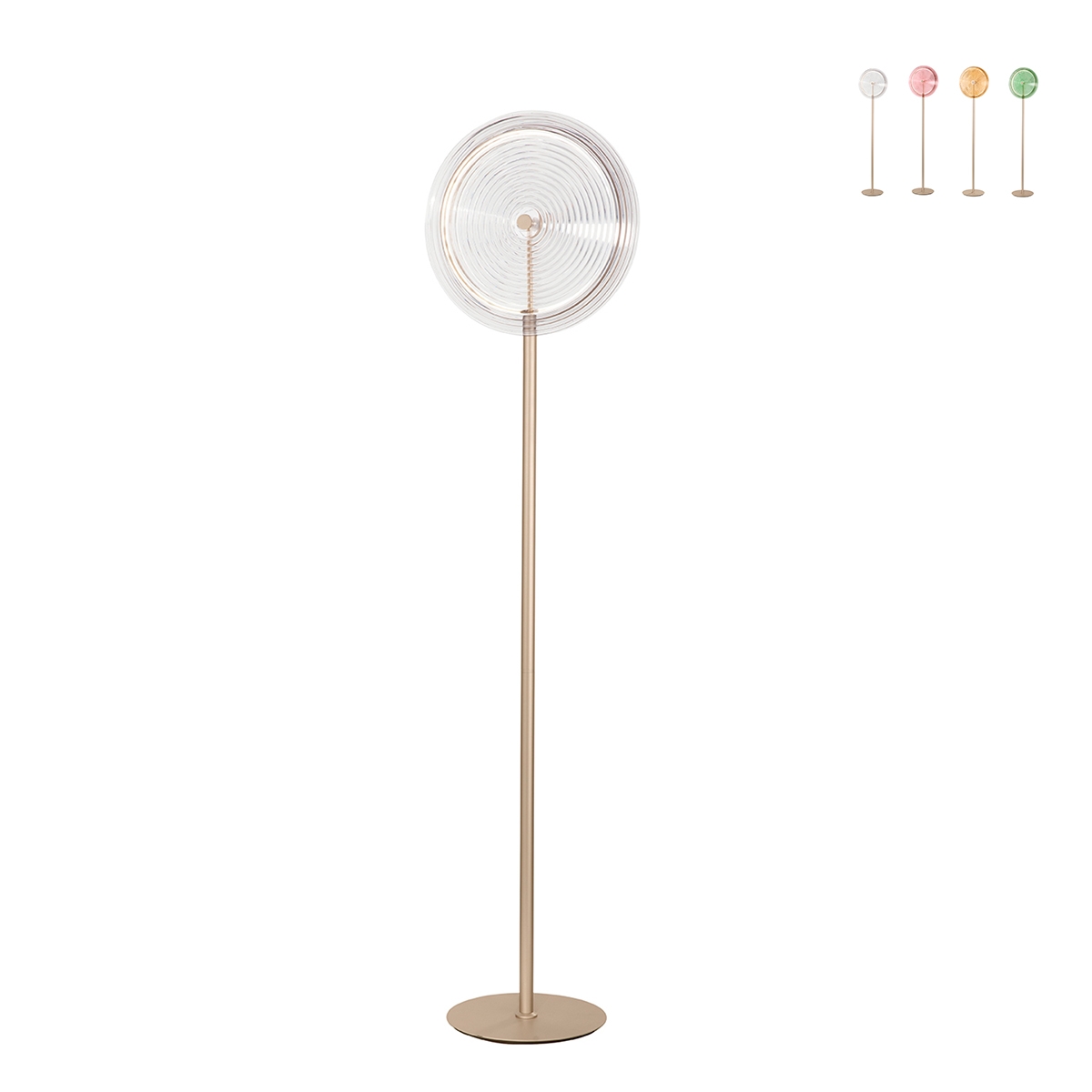 Lampadaire LED H170cm en métal et verre Jokey PT Offre