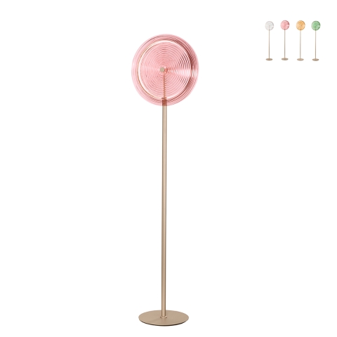 Lampadaire LED H170cm en métal et verre Jokey PT Promotion