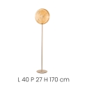 Lampadaire LED H170cm en métal et verre Jokey PT Choix