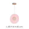Suspension LED Ø45cm avec verre graniglia Candy Catalogue