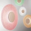 Suspension LED Ø45cm avec verre graniglia Candy Réductions