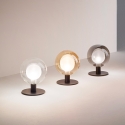 Lampe de table design sphérique en verre et métal Teramo Vente
