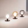 Lampe de table design sphérique en verre et métal Teramo Vente