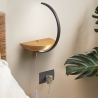 Applique LED en bois avec variateur pour chambre à coucher Roseg Choix