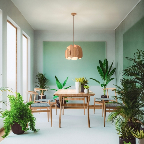 Suspension en bois design moderne Pevero-S Promotion
