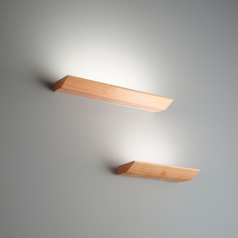 Applique murale LED en bois et verre avec variateur Linus Promotion