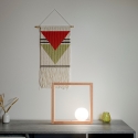 Lampe LED de table design en bois avec abat-jour sphérique en verre Kark Remises
