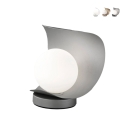 Lampe de table moderne à LED avec abat-jour en verre sphérique Adria-T Promotion
