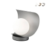 Lampe de table moderne à LED avec abat-jour en verre sphérique Adria-T Promotion