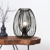 Lampe de table moderne avec cage en métal Camp-T Réductions