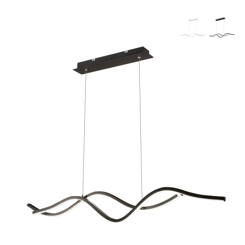Suspension LED moderne design ondulé Sinuo Promotion