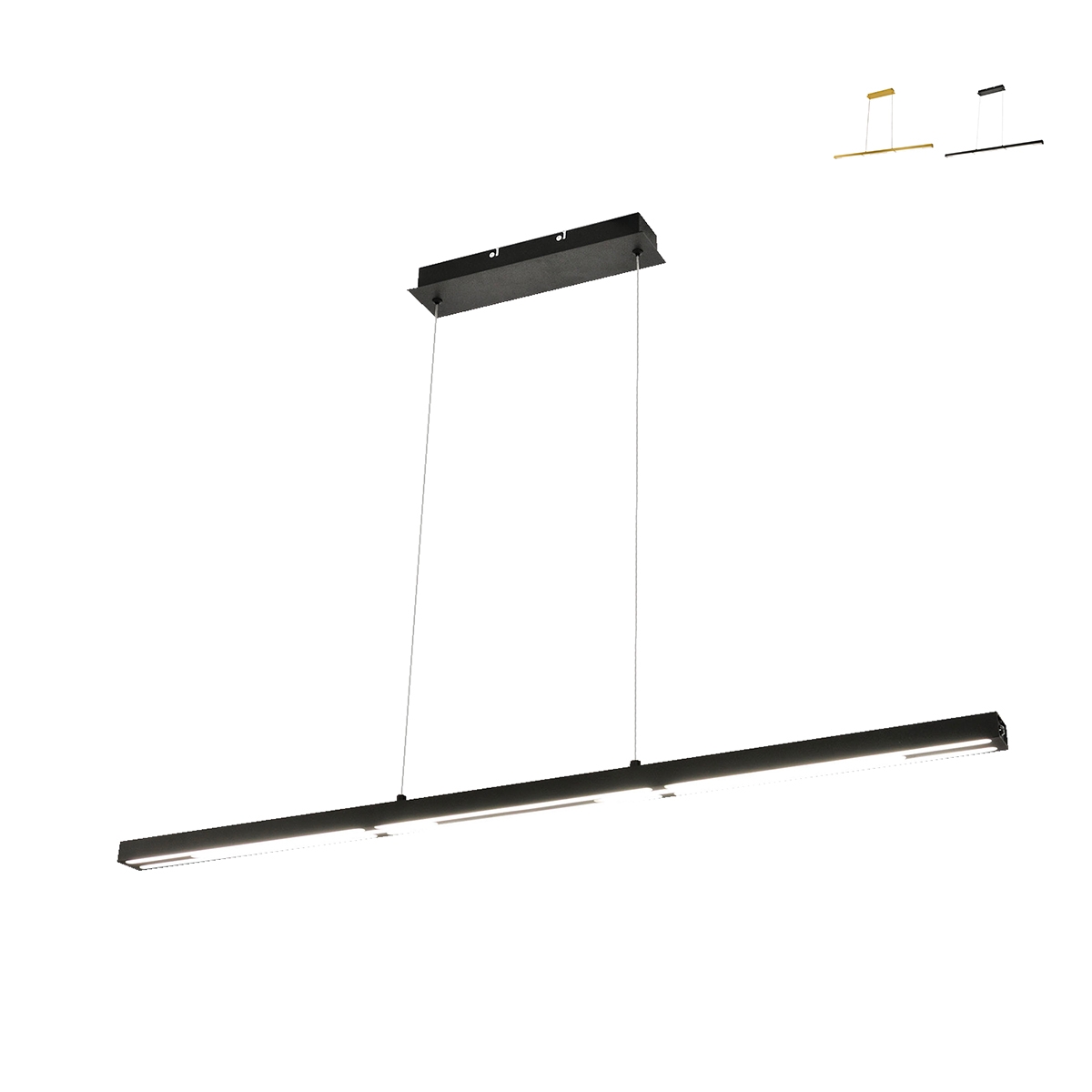 Plafonnier LED rectangulaire design moderne pour cuisine et salon Ling-S Promotion