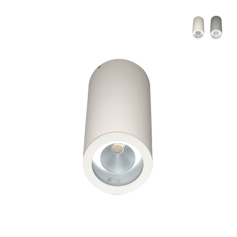 Plafonnier LED design moderne cylindrique en aluminium Yago Promotion