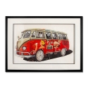 Tableau vintage collage effet 3D 70x50cm camionnette années 60-70 Arti Offre