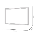 Tableau abstrait 124x64cm peint sur plexiglas avec cadre noir Druvt Remises