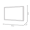 Tableau abstrait 124x64cm peint sur plexiglas avec cadre noir Druvt Remises