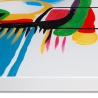 Tableau moderne abstrait 120x70cm peinture multicolore sur toile Luma Offre