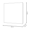 Tableau moderne multicolore 100x100 cm peinture abstraite sur toile Zynar Remises