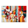Ensemble de 3 tableaux abstraits modernes sur toile 120x80cm, triptyque de peintures Fiora Offre