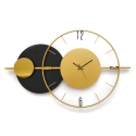 Horloge murale 81x50cm design moderne métal doré Tempo Offre