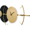 Horloge murale 81x50cm design moderne métal doré Tempo Remises