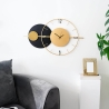 Horloge murale 81x50cm design moderne métal doré Tempo Vente