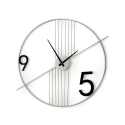 Horloge murale design moderne minimaliste 65x60cm en métal Rondo Promotion